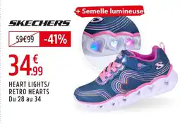 Intersport Skechers heart lights/retro hearts offre
