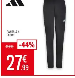 Intersport Adidas pantalon enfant offre