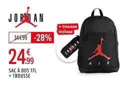 Intersport Jordan sac à dos 17l + trousse offre