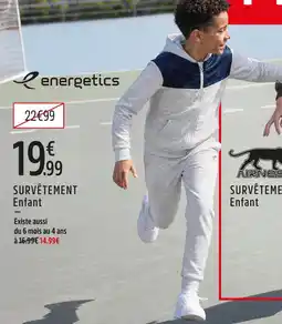 Intersport Energetics survêtement enfant offre