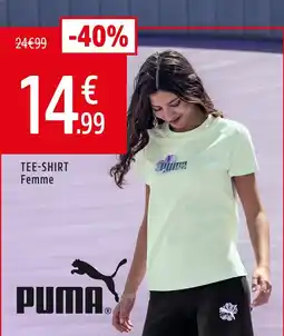 Intersport Puma tee-shirt femme offre