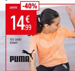 Intersport Puma tee-shirt enfant offre