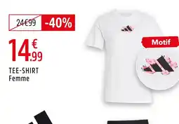 Intersport Adidas tee-shirt femme offre