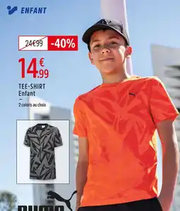 Intersport Puma tee-shirt enfant offre