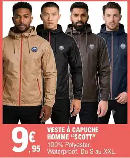 E.Leclerc SCOTT Veste à capuche homme offre