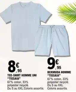 E.Leclerc Tissaia Tee-shirt homme uni offre