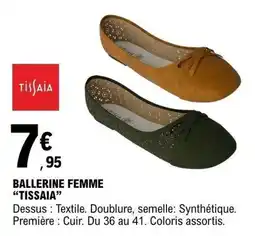 E.Leclerc Tissaia Ballerine Femme offre