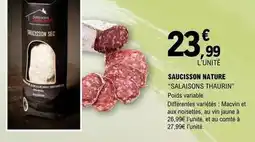 E.Leclerc Saucisson nature offre