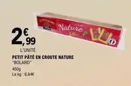 E.Leclerc Petit pâté en croute nature offre