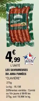 E.Leclerc Jura - les savoureuses du fumées offre
