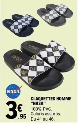 E.Leclerc NASA CLAQUETTES HOMME offre