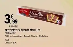 E.Leclerc Petit pâté en croute morilles offre