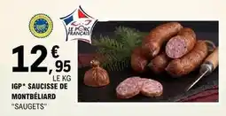 E.Leclerc Saucisse de montbéliard offre