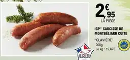 E.Leclerc Igp saucisse de montbéliard cuite offre