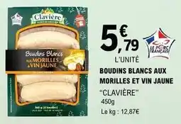 E.Leclerc Clavière - boudins blancs aux morilles et vin jaune offre
