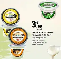 E.Leclerc Jura - cancoillotte artisanale offre