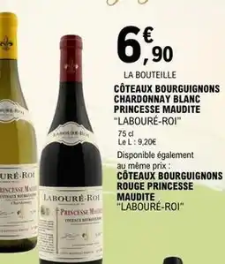 E.Leclerc Labouré-roi - coteaux bourguignons chardonnay blanc princesse maudite offre