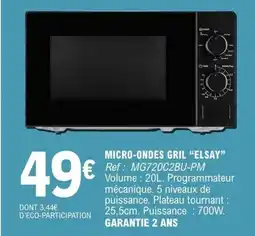 E.Leclerc ELSAY MICRO-ONDES GRIL offre