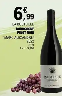 E.Leclerc Bourgogne pinot noir offre