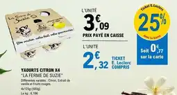 E.Leclerc E.leclerc - yaourts citron x4 offre