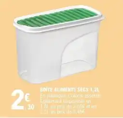 E.Leclerc BOÎTE ALIMENTS SECS offre