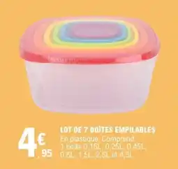 E.Leclerc BOÎTES EMPILABLES offre
