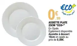 E.Leclerc ECO+ Assiette plate offre