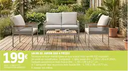 E.Leclerc SALON DE JARDIN BAS 4 PIÈCES offre