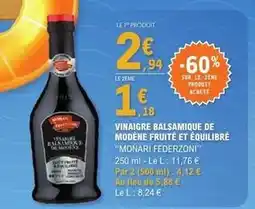 E.Leclerc Vinaigre balsamique de modene fruité et équilibré offre