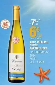 E.Leclerc Aoc - aoc riesling cuvée particulière offre