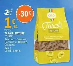 E.Leclerc Ciro - taralli nature offre