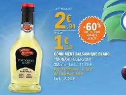 E.Leclerc Condiment balsamique blanc offre