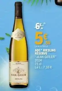 E.Leclerc Aoc - aoc riesling reserve offre