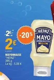 E.Leclerc Heinz - mayonnaise offre