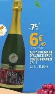 E.Leclerc Aoc - aoc crémant d'alsace brut cuvée offre