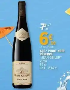 E.Leclerc Aoc - la bouteille aoc pinot noir réserve offre