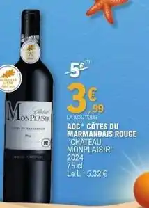 E.Leclerc Aoc - aoc côtes du marmandais rouge offre