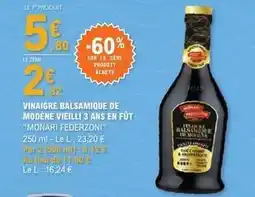 E.Leclerc Vinaigre balsamique de modène vigilili 3 ans en fût offre