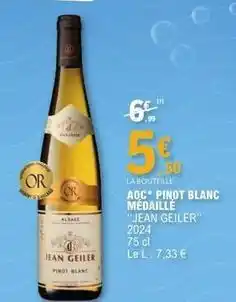 E.Leclerc Aoc - aoc pinot blanc medaille offre