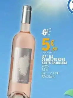 E.Leclerc Igp île de beauté rosé santa ghuliana offre
