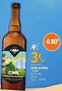 E.Leclerc Bière blonde offre