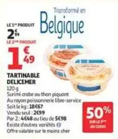 Auchan Supermarché Délicemer - tartinable offre