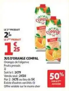 Auchan Supermarché Orange - jus d'orange offre