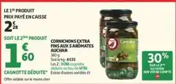 Auchan Supermarché Auchan - cornichons extra fins aux aromates offre