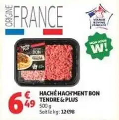 Auchan Supermarché Tendre & plus - haché hachément bon offre
