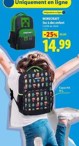 Lidl Saca & doce enfant offre