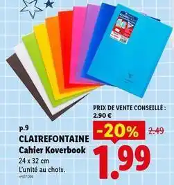 Lidl Clairefontaine - clairefontaine offre