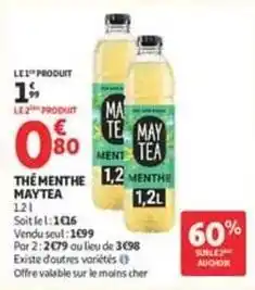 Auchan Supermarché Maytea - thé menthe offre