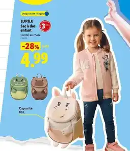 Lidl Lupilu - sac à dos enfants offre