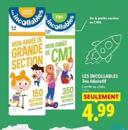 Lidl Les incollables jeu educatif offre